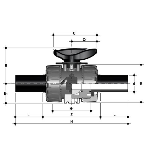 VKRBEM - DUAL BLOCK® regulating ball valve DN 10:50